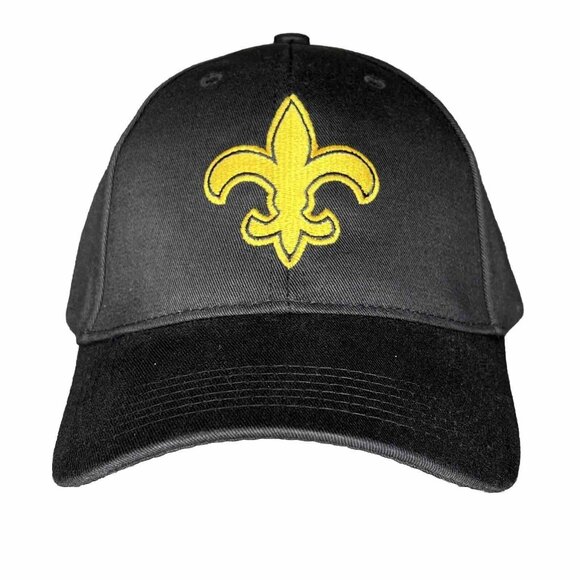 Unbranded Other - New Orleans Saints Fleur De Lis Football  Ball Cap Hat Adjustable Hook N Loop